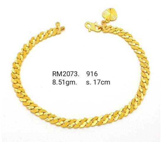 Rantai Tangan Emas 916 Women S Fashion Jewellery On Carousell