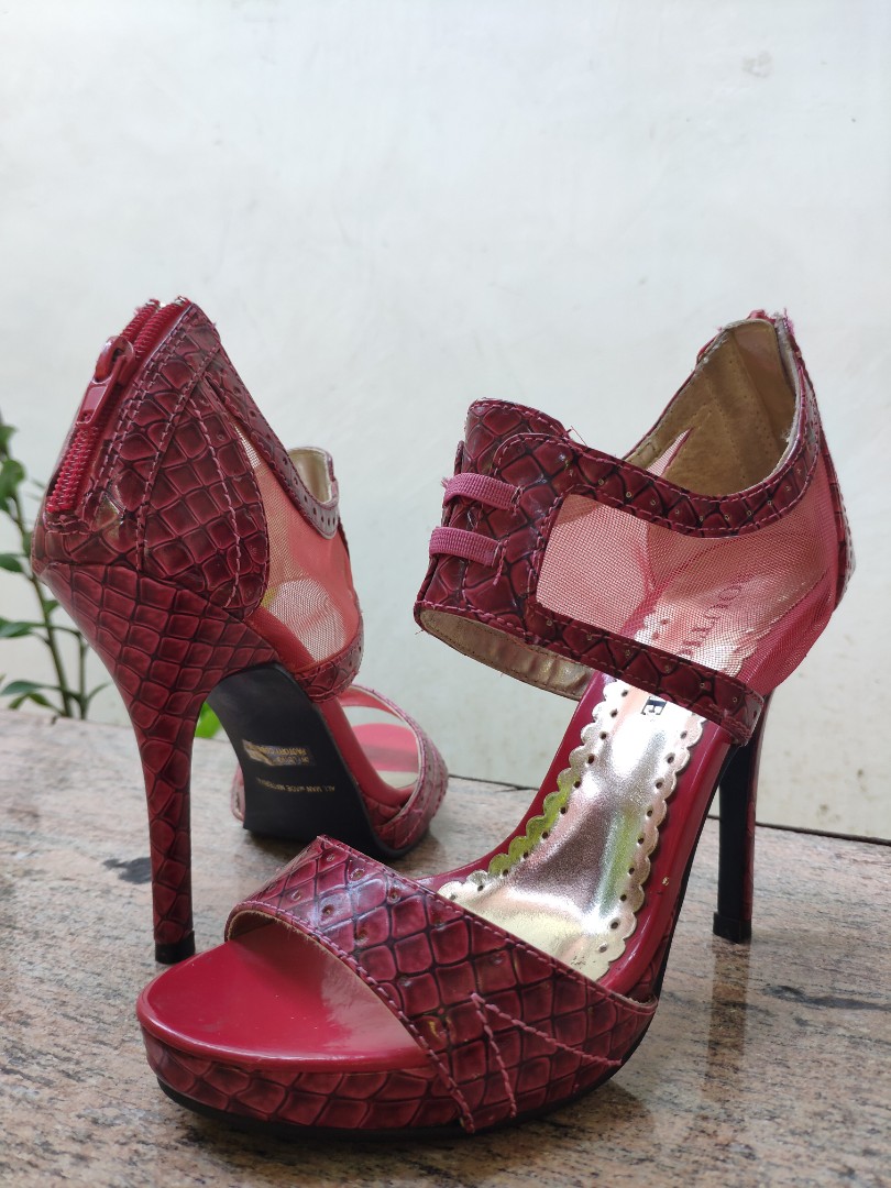 all red heels