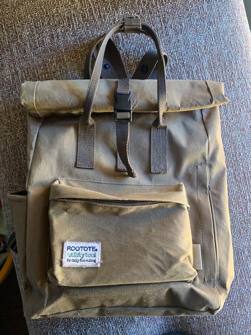 Rootote Olive Backpack (Category: Backpacks) located in Las Pinas. Submitted by jilka (Listing ID 1011520433, Image 3). Description: One of the best backpacks I’ve ever owned! Nice quality Colour is also nice Can fit a 13” laptop Selling it because I bought a bigger backpack.