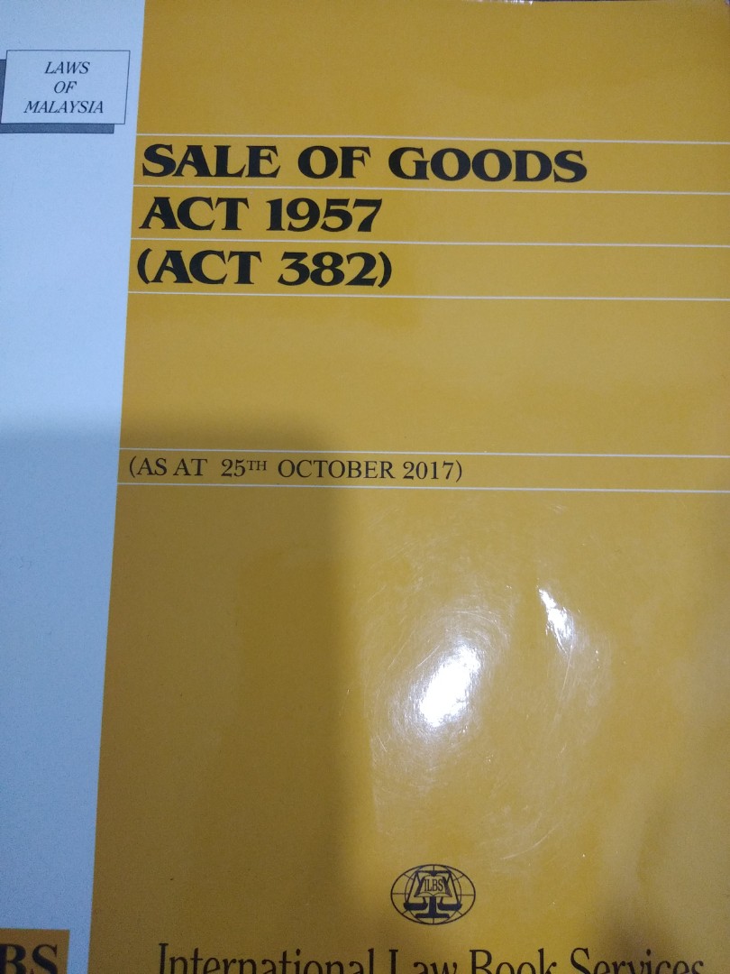 Sale Of Goods Act 1957 Books Stationery Books On Carousell