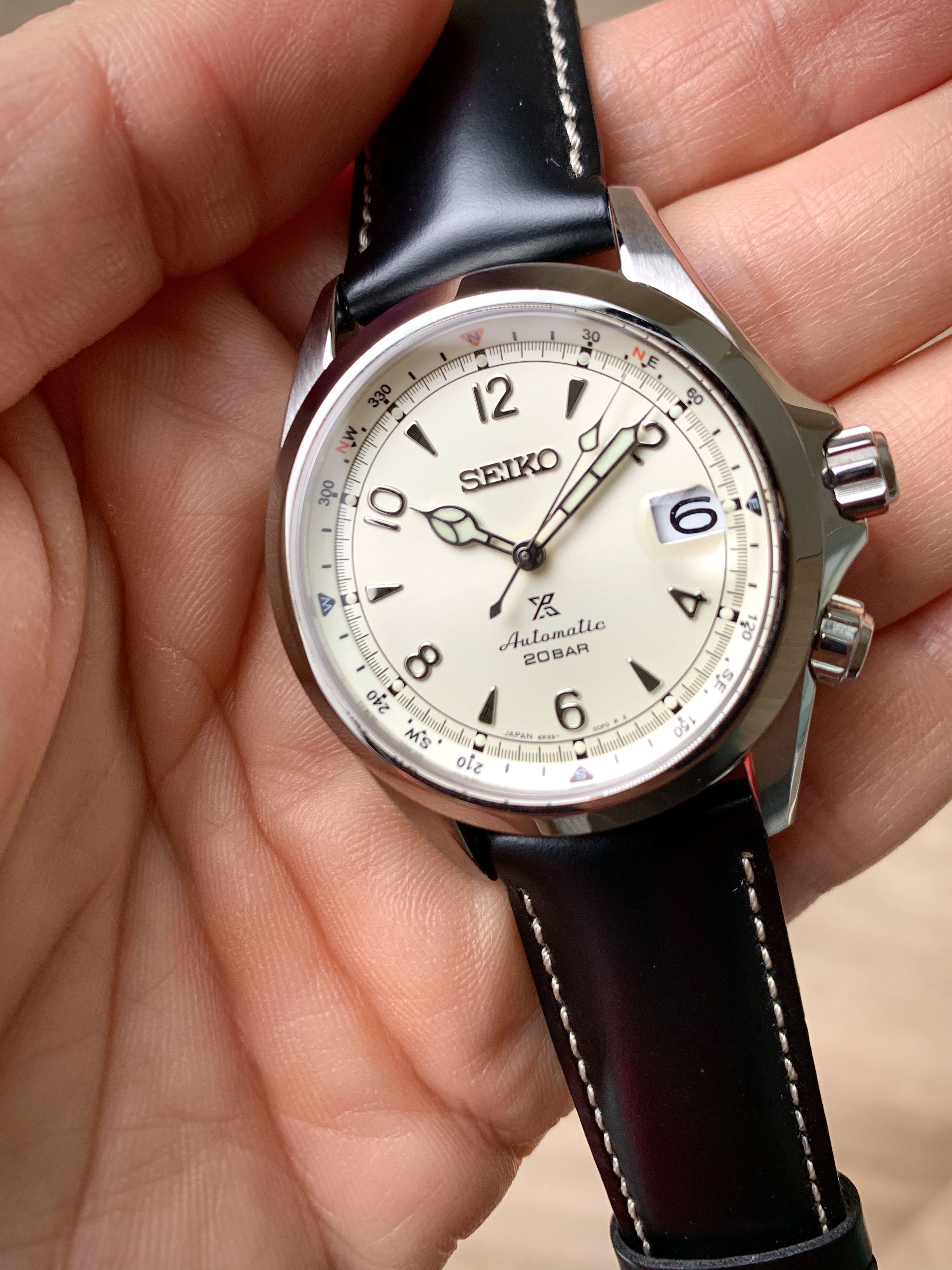 Seiko Alpinist White Version (SPB119J1) Improved For 2020 - Mint Condition,  Practically New, Under Warranty, Men's Fashion, Watches & Accessories,  Watches on Carousell