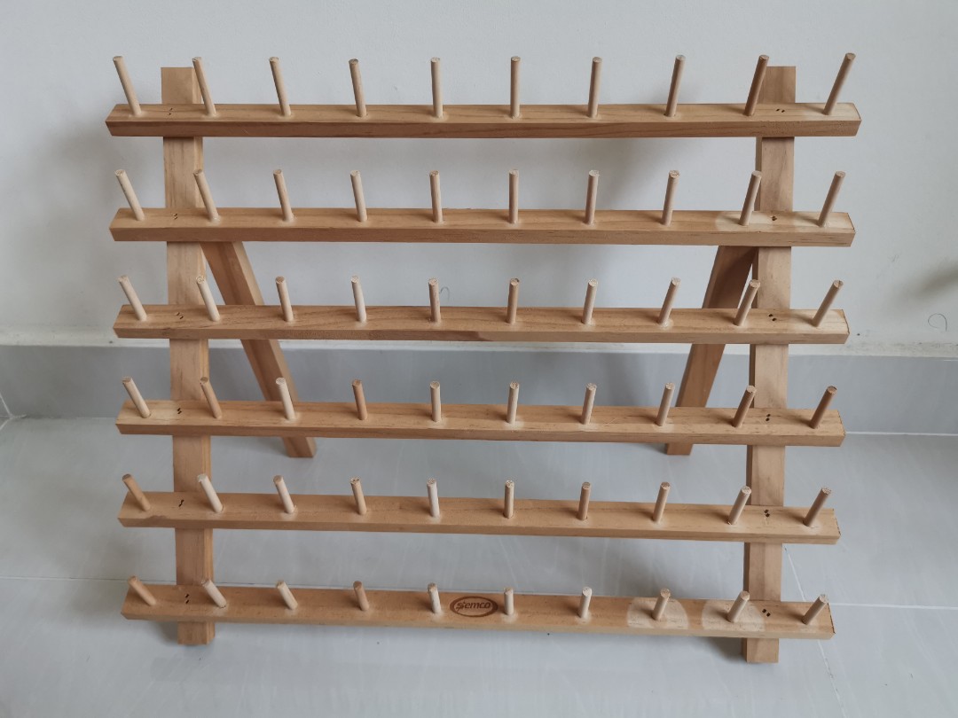 Semco Wooden Thread Rack, Hobbies & Toys, Stationery & Craft, Craft ...