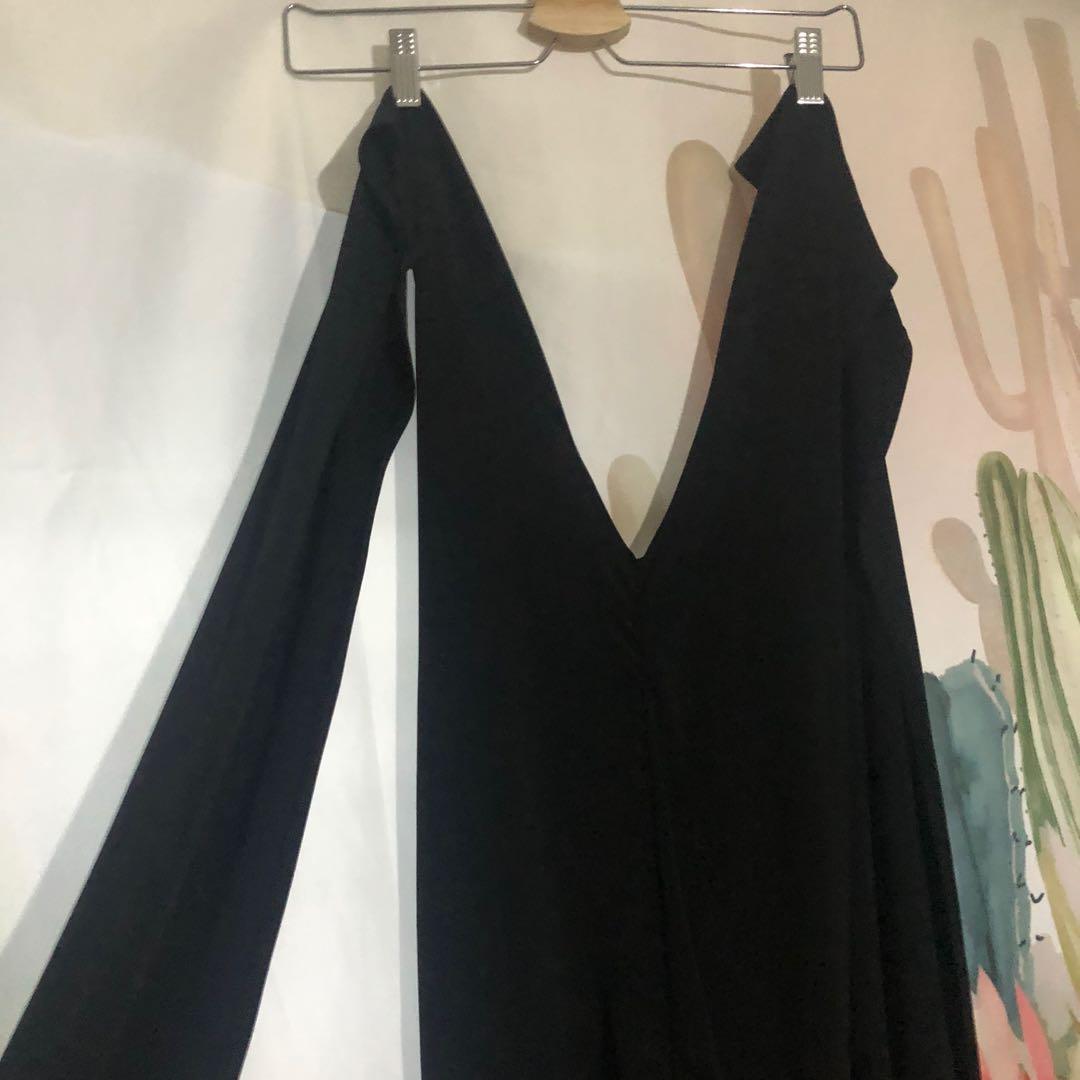 black infinity dress short