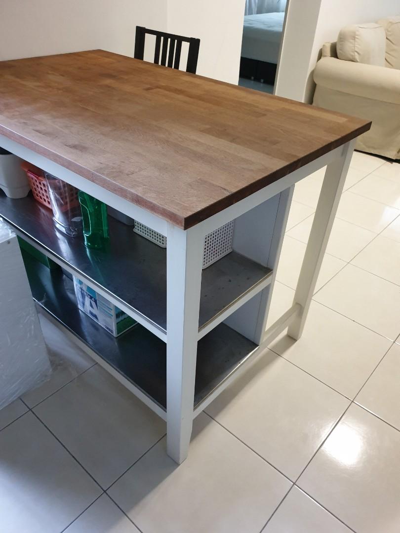 Stenstorp kitchen island, Furniture & Home Living, Furniture, Shelves
