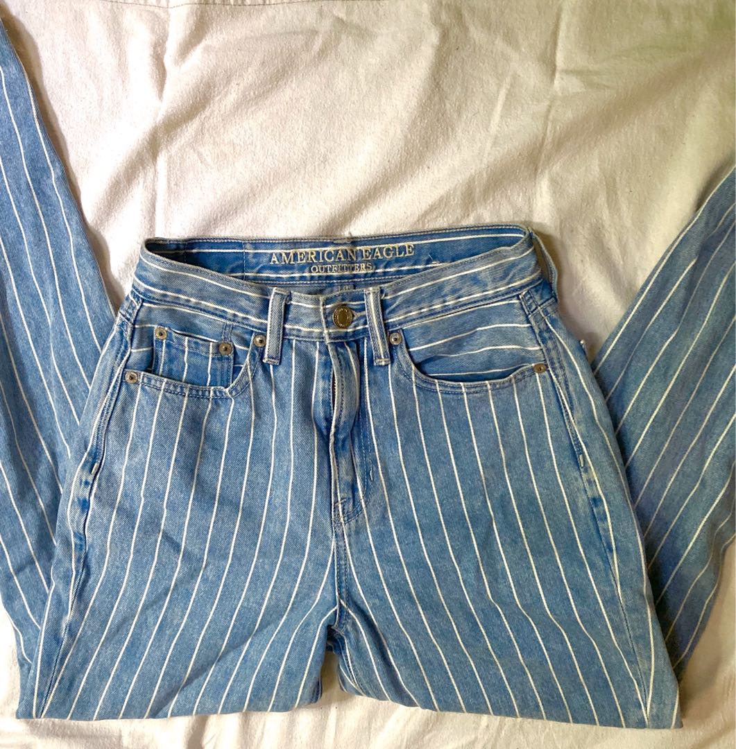 Striped jeans cheap american eagle