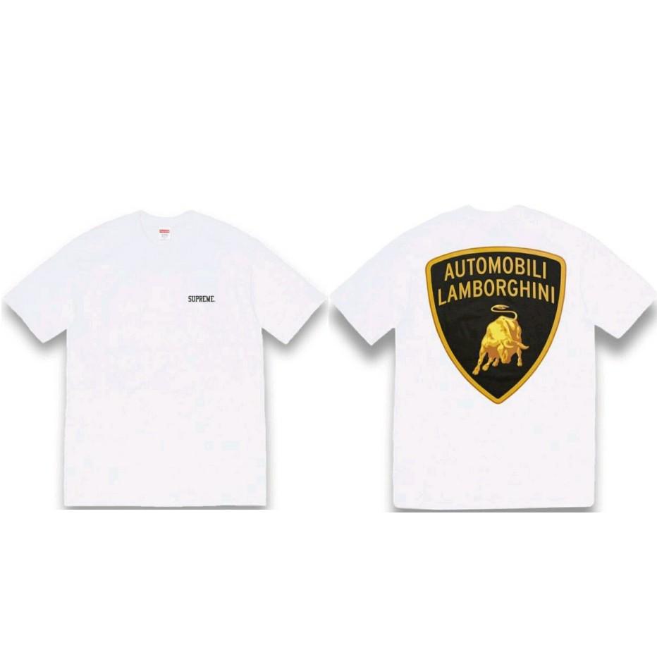 supreme×Lamborghini tee XL size White