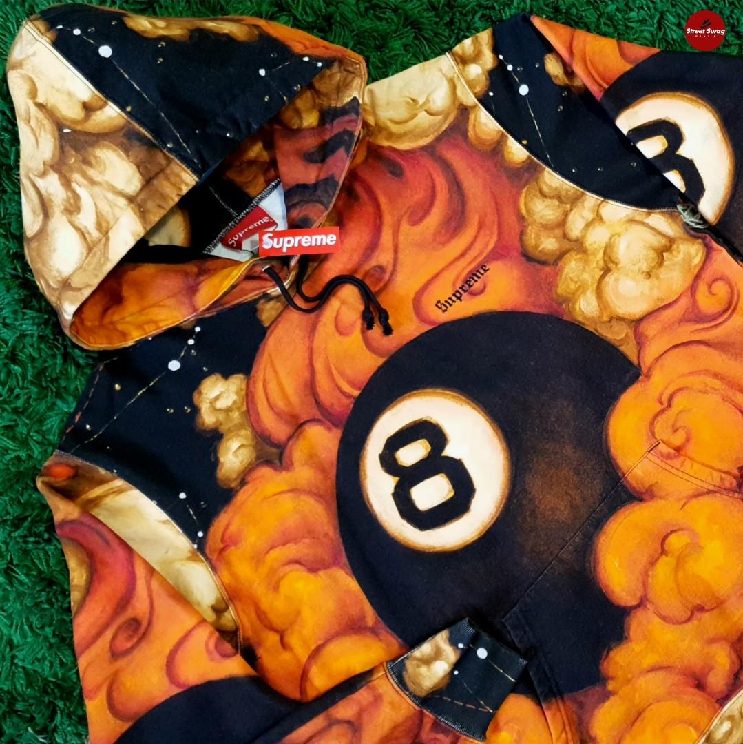 Supreme 8 hotsell ball hoodie