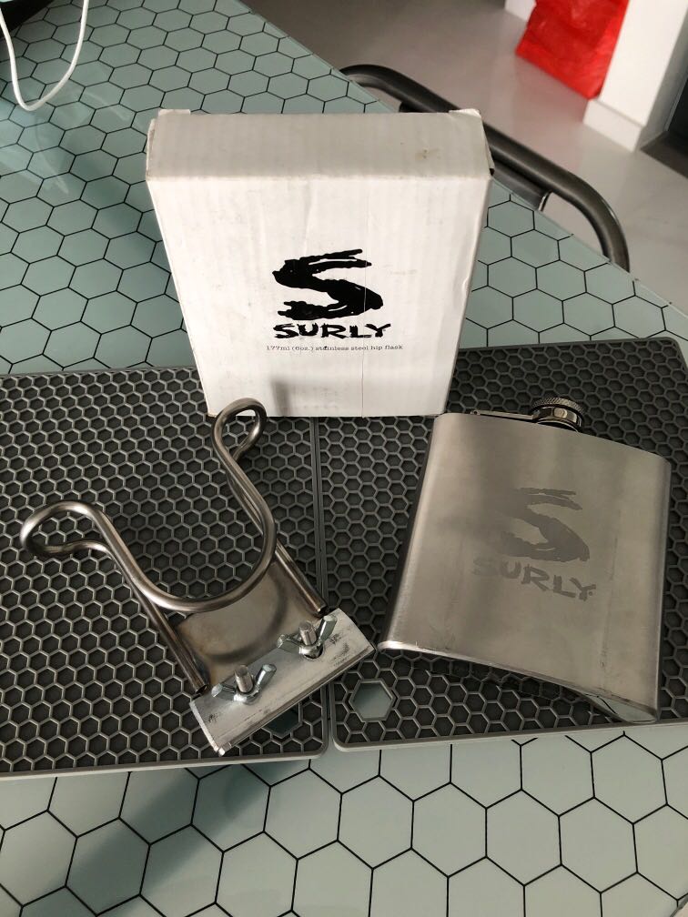 Surly hip flask cage Sports Equipment Bicycles Parts Parts