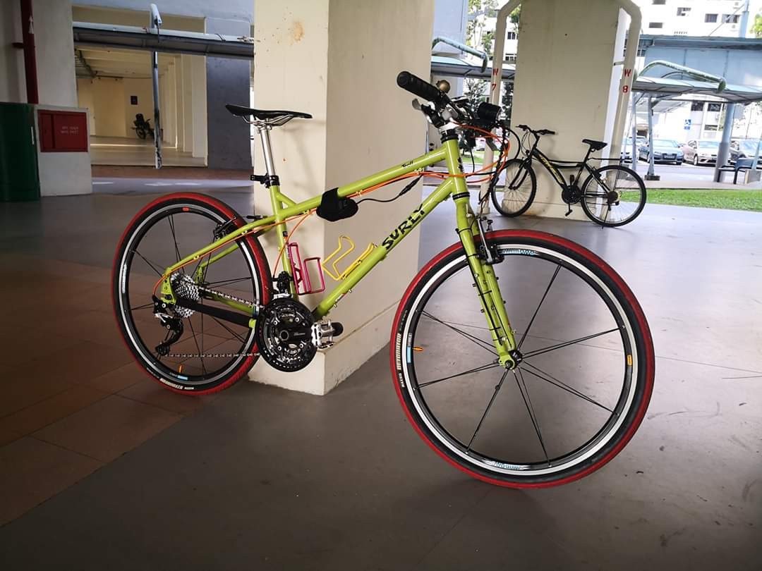 Surly TROLL Frameset Pea Lime Pie Soup SMALL