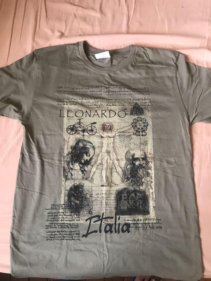 Brand New T Shirt Leonardo Da Vinci Men S Fashion Clothes Tops On Carousell