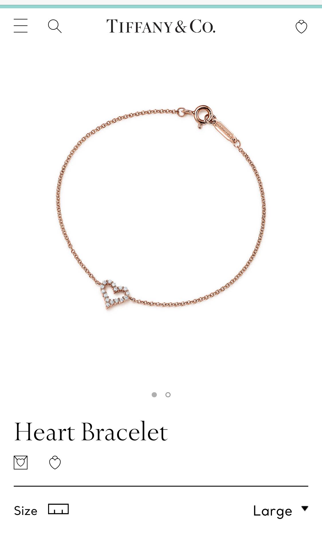 Tiffany co Diamond heart bracelet Luxury Accessories on Carousell