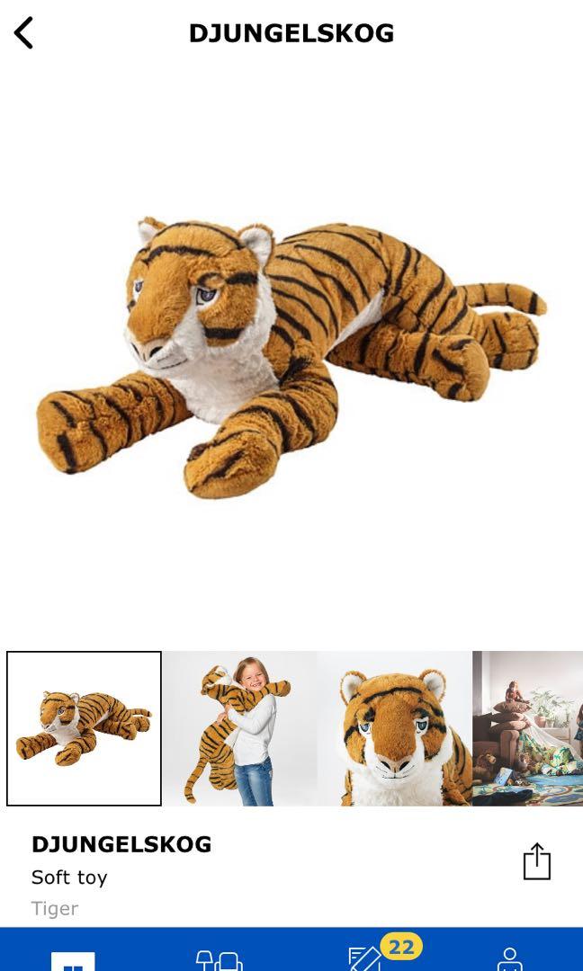 Tiger Ikea Soft Toy Big