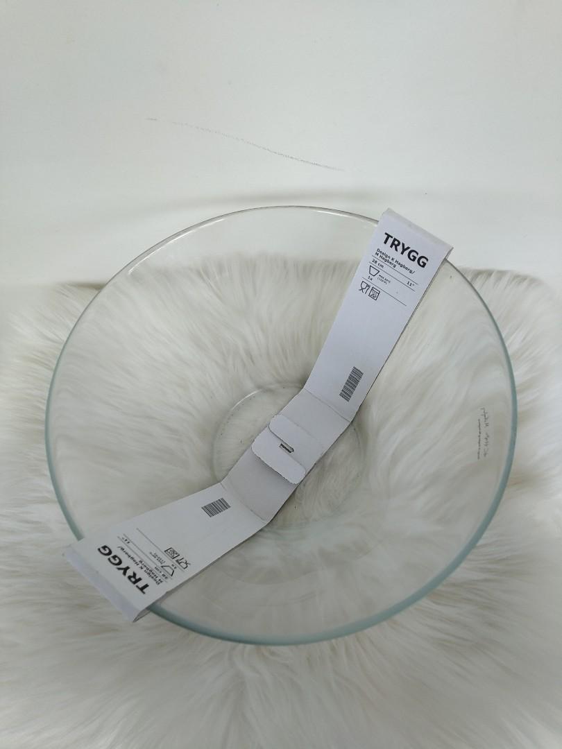 Trygg IKEA glass bowl, Furniture & Home Living, Kitchenware & Tableware, Other Kitchenware