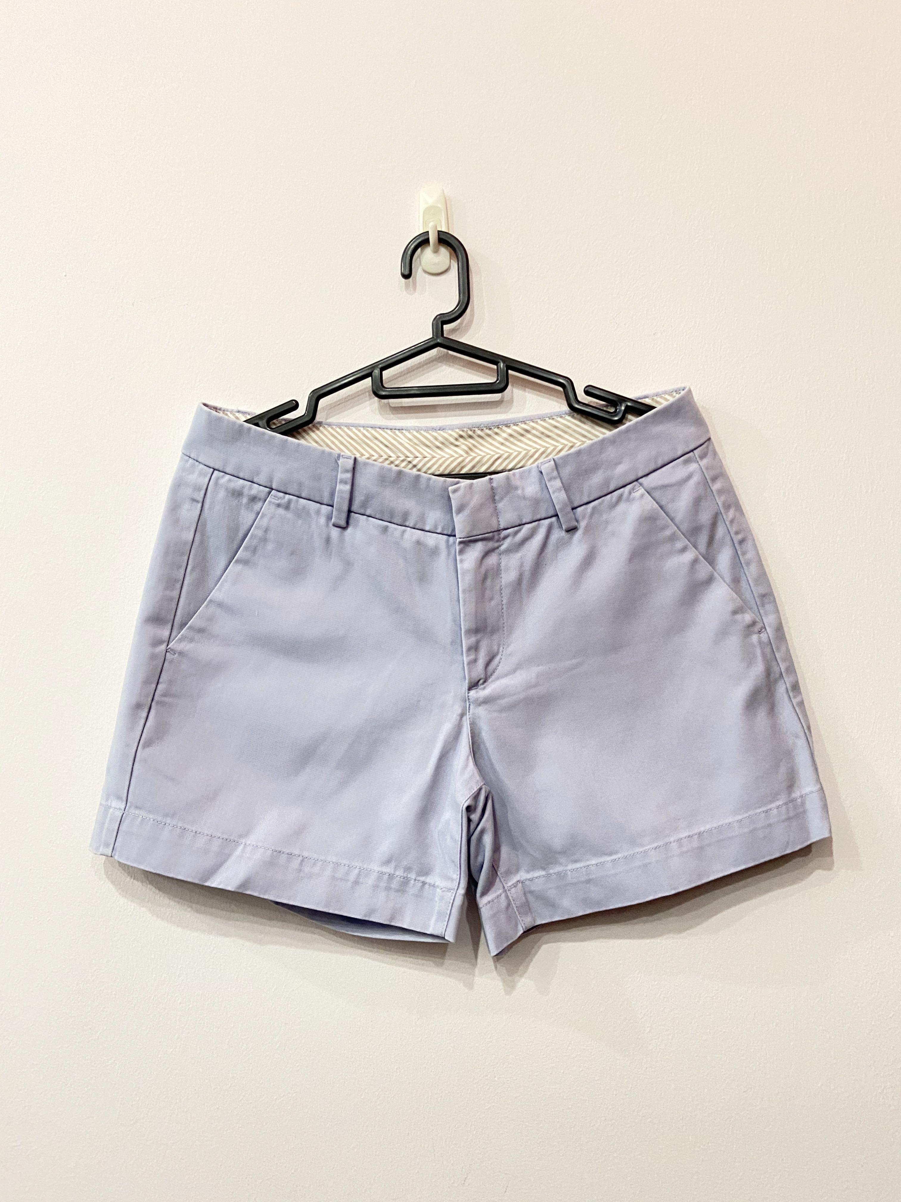 purple denim shorts womens