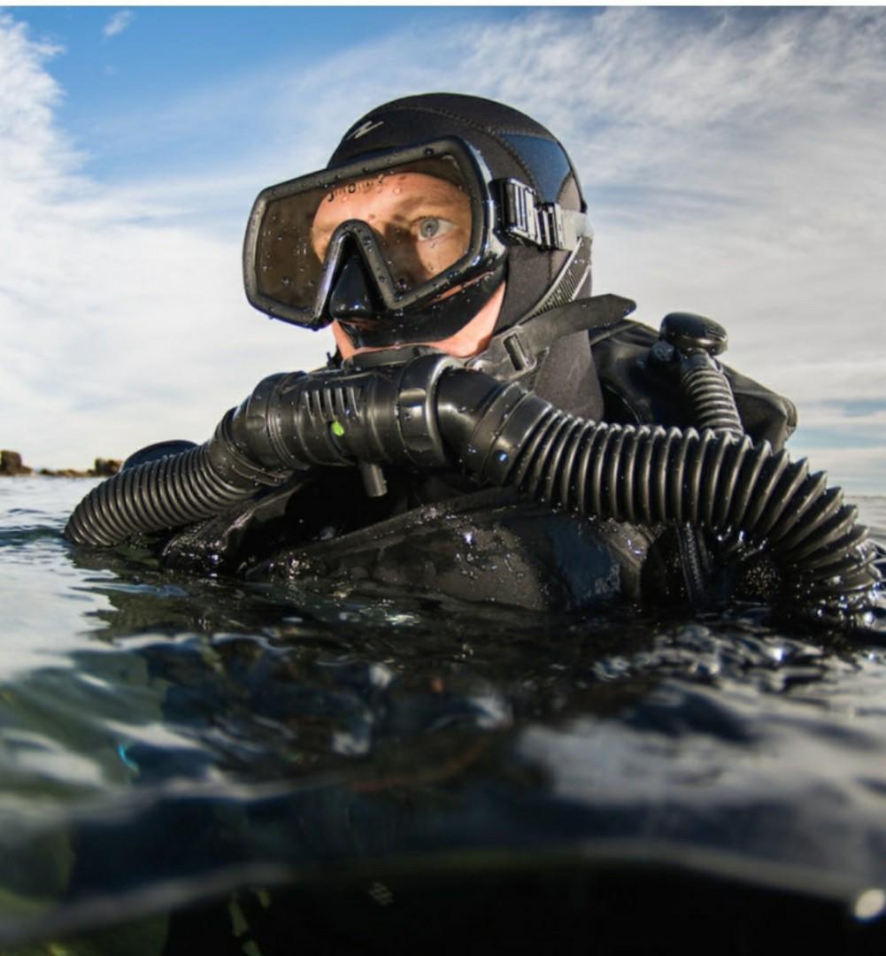 US DIVERS Aqua lung Navy Seal Military scuba diving mask, Sports