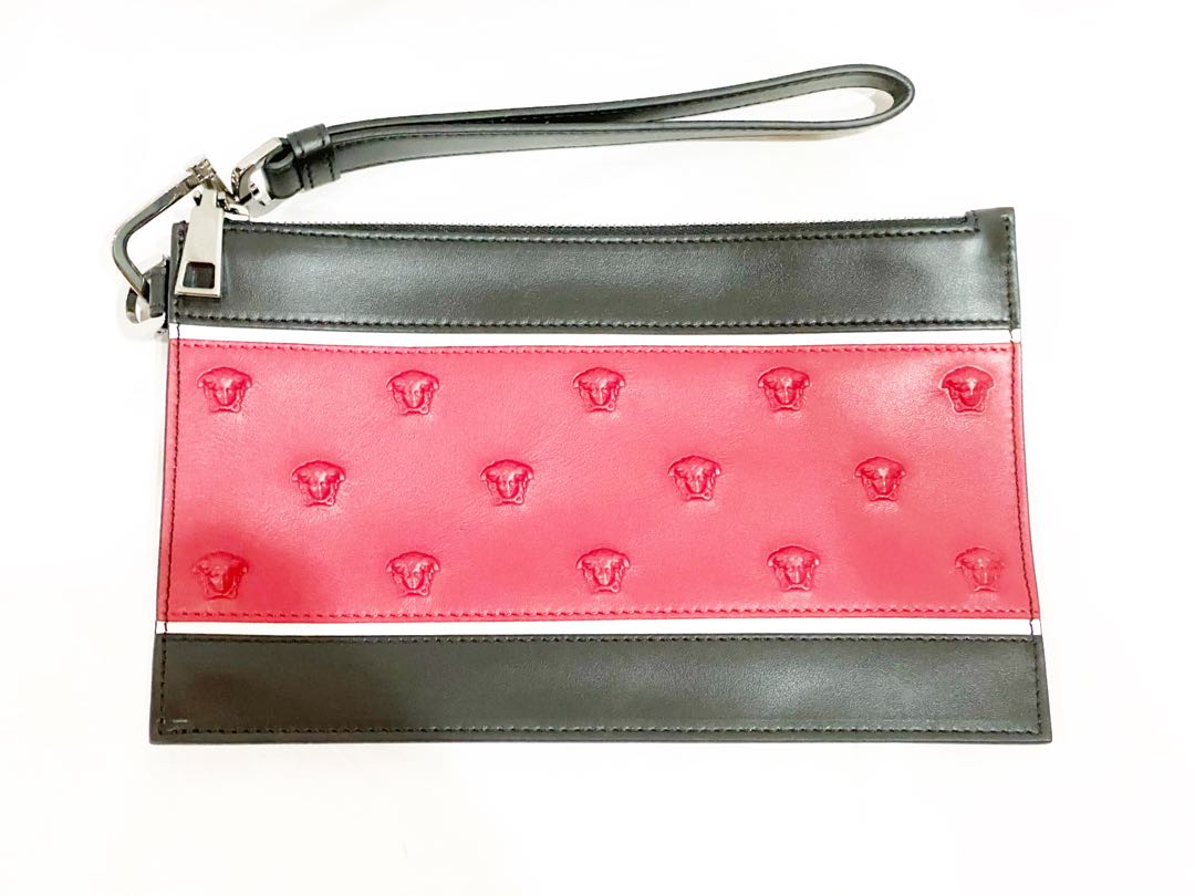 versace clutch pink