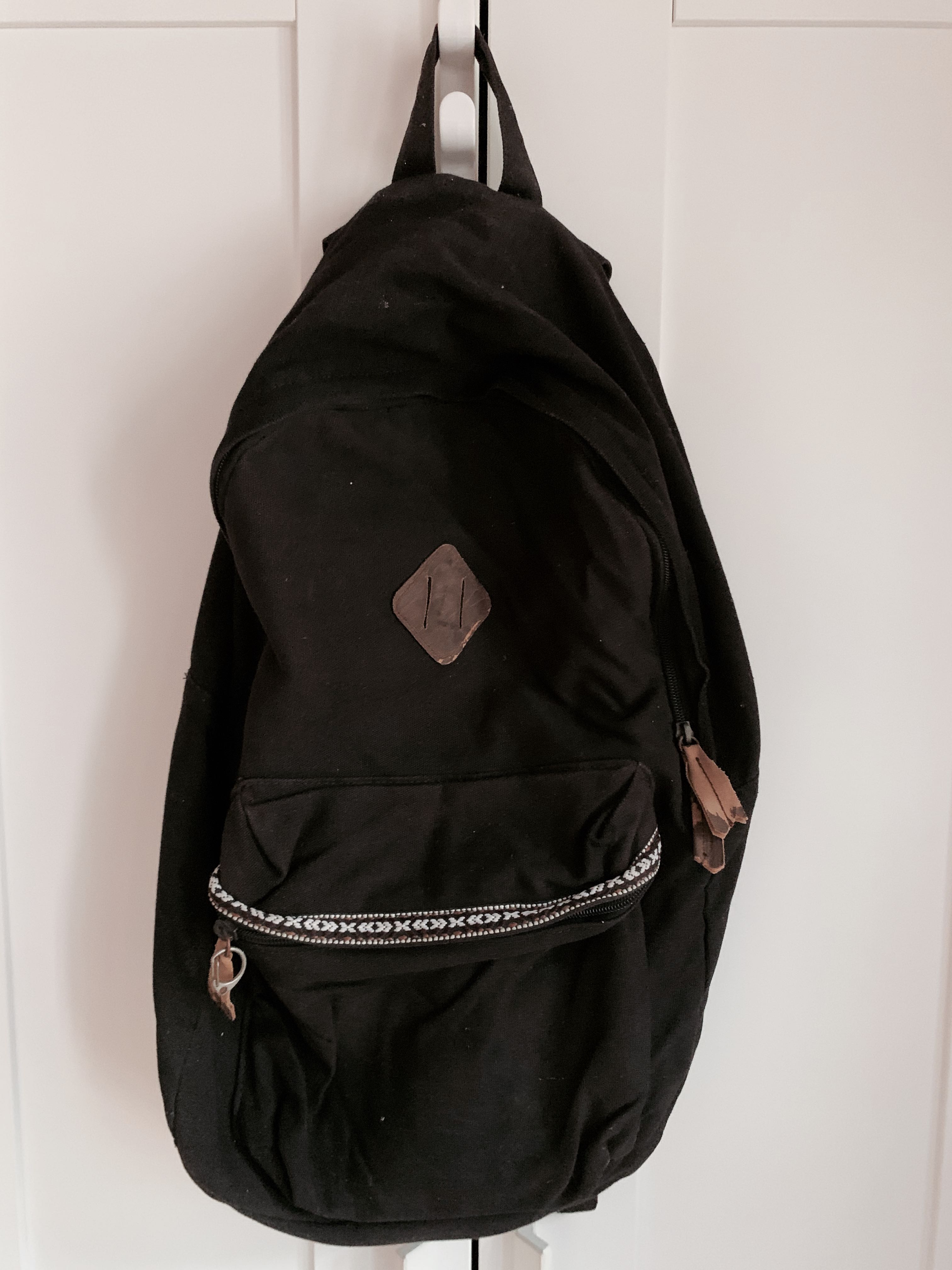 topman leather backpack