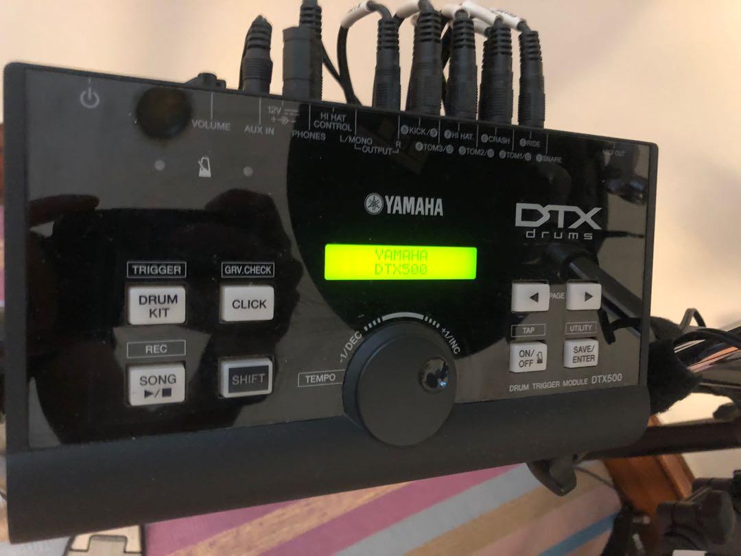 Yamaha DTX 500 Electronic Drum Set, Hobbies & Toys, Music & Media