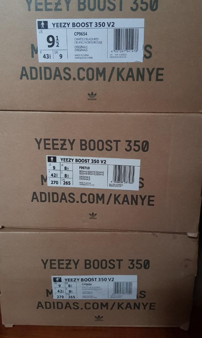 Yeezy zebra 11 16 version Men s Fashion Footwear Sneakers on Carousell