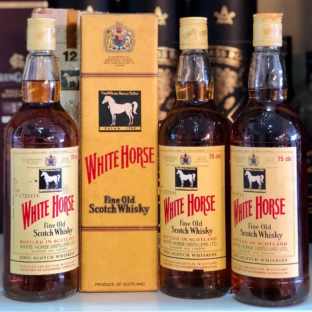 Bob Vintage Publicitaire White Horse Whisky - Années 80 - Taille Unique - Blanc - Neuf Avec étiquettes - Accessoire Rétro