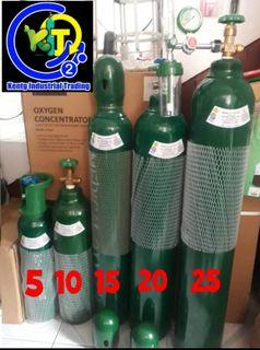 25lbs Complete set Medical Oxygen Tank w/Content Humidifier and regulator