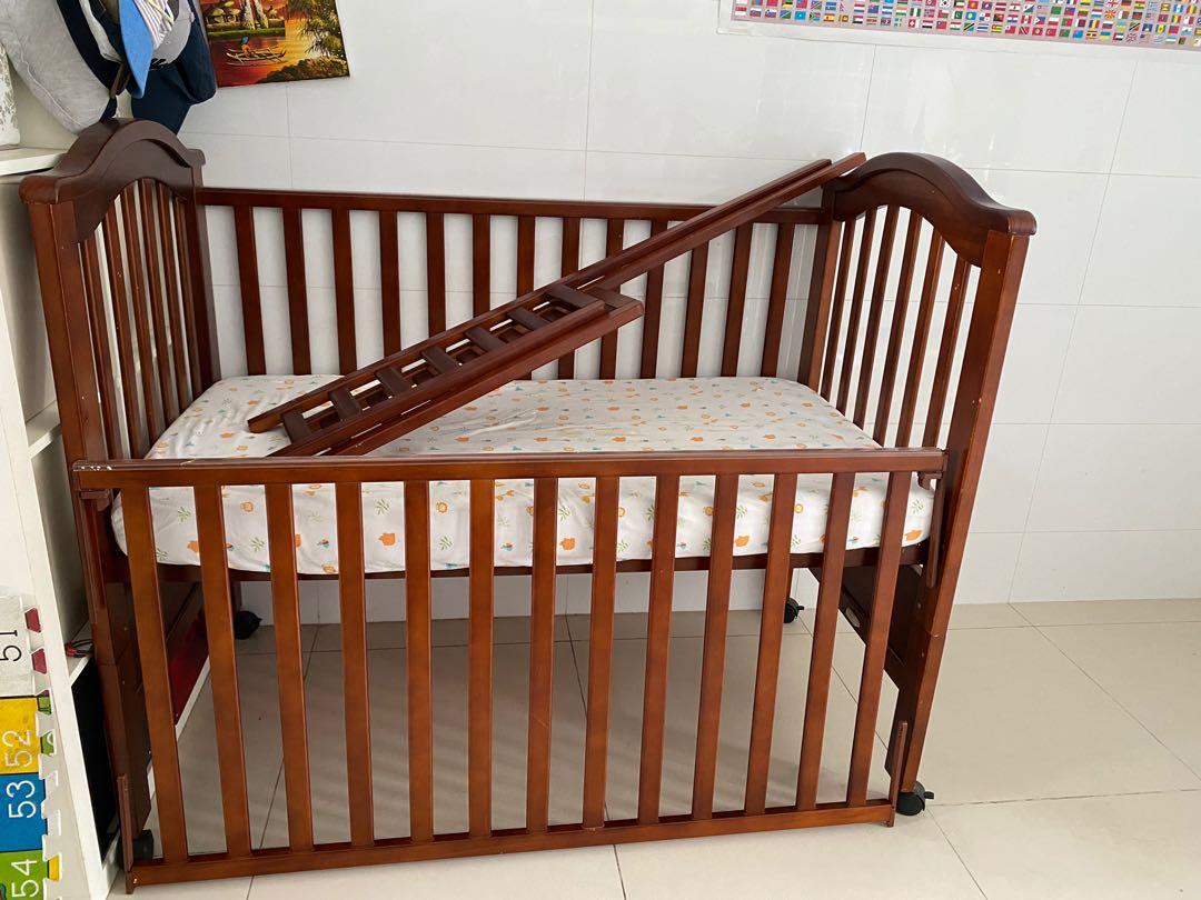 Australia pine wood 4in1 Convertible Baby Cot, Babies & Kids, Baby