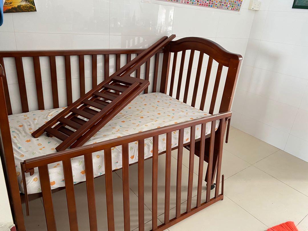 Australia pine wood 4in1 Convertible Baby Cot, Babies & Kids, Baby