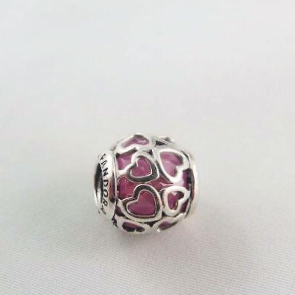 Bnis Pandora Pink Encased in Love Charm 792036PCZ