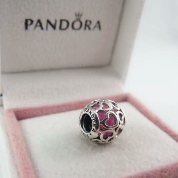 Pandora pink encased in cheap love charm