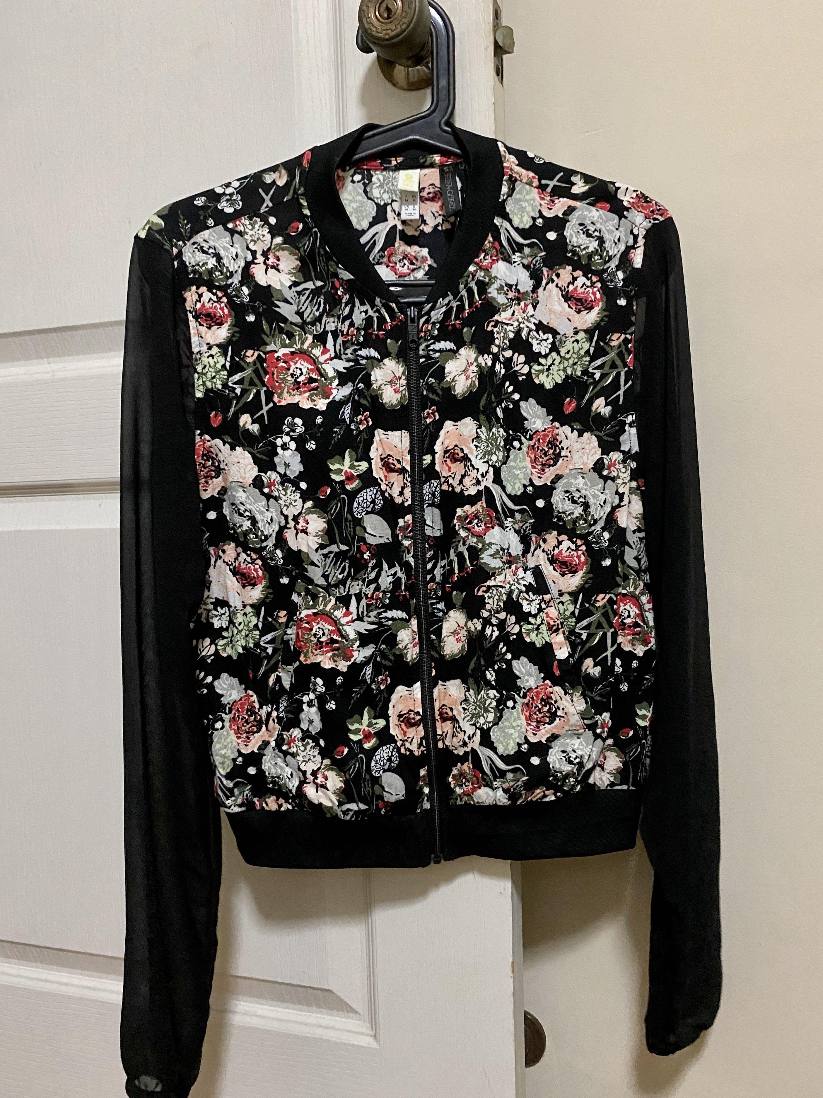 adidas floral jacket women's