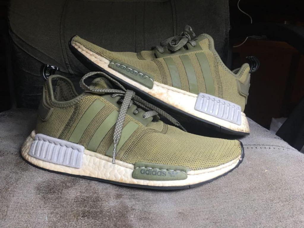 Adidas Nmd R1 Olive Green Europe Exclusive, Men'S Fashion, Footwear,  Sneakers On Carousell