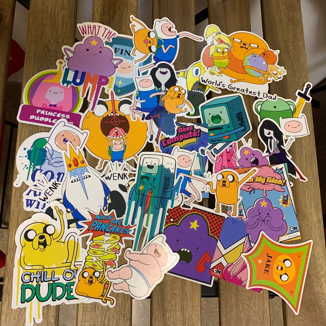 日本買 Adventure Time探險活寶貼紙sticker 書本 文具 漫畫 Carousell