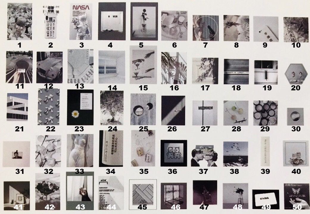 aesthetic grey/palethemed translucent stickers, Hobbies & Toys