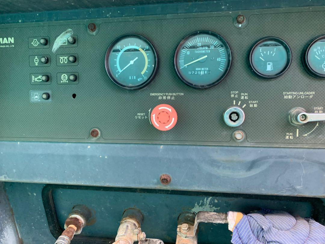 Airman 655 cfm Air Compressor (Category: Construction Tools & Equipment) located in Manila. Submitted by santiago0721 (Listing ID 1011822346, Image 3). Description: 2nd hand but newest model unit in the market. Good condition 5+++ running hours only. Read demo and testing Advise us 2-3 days scheduled appointment before visit.