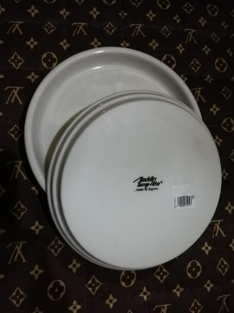 4 PCS Aladdin Temp-Rite Thermal/Microwavable Plates, Food & Drinks ...