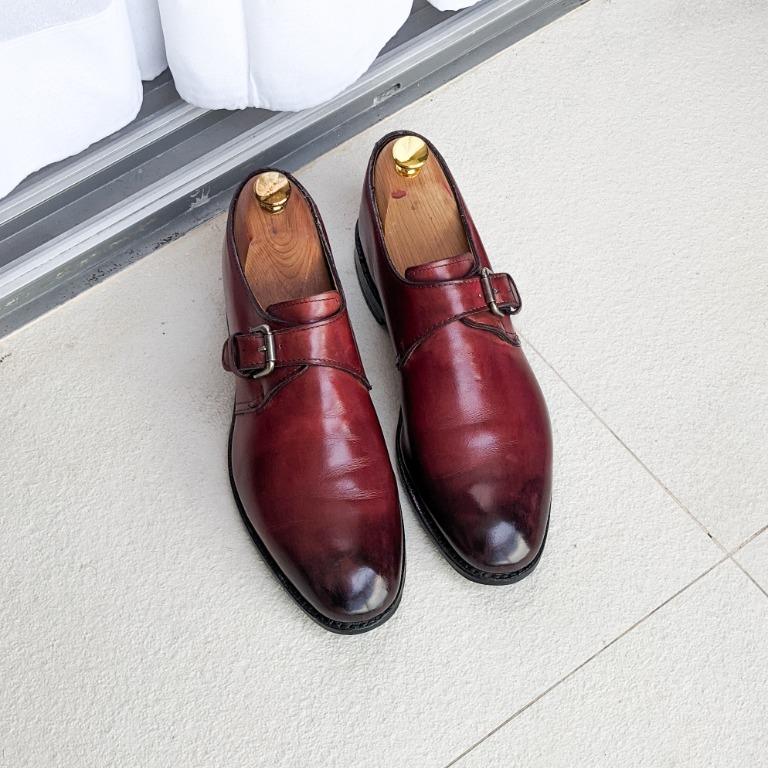 Allen Edmonds Warwick Single Monk Oxblood Size US 8D