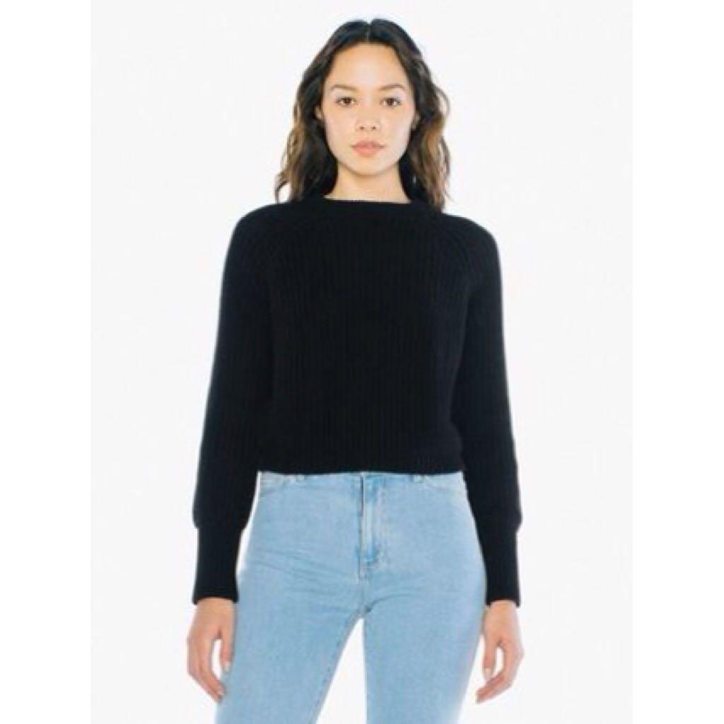 American Apparel Cropped Fisherman Pullover Women s Fashion Tops