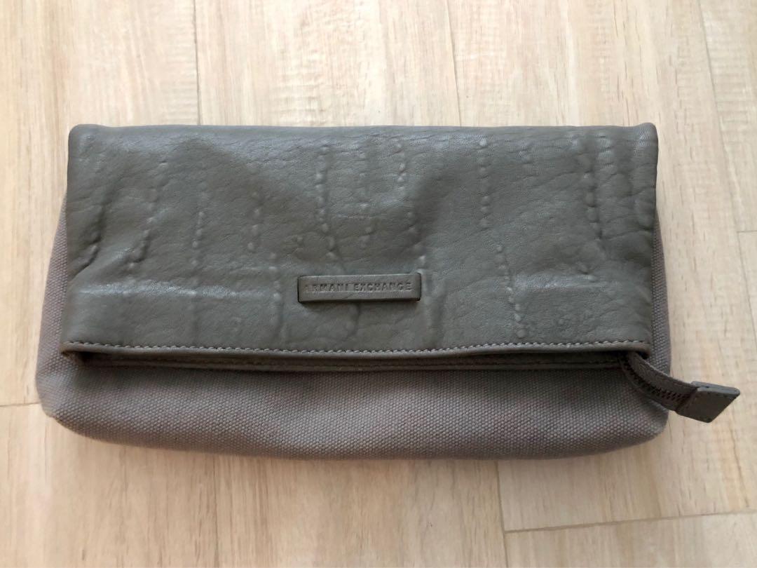 armani exchange clutch bag