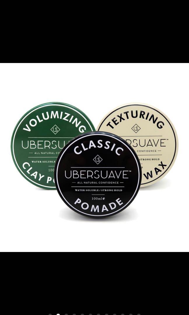 Authentic Ubersuave Texturing Matte Wax Or Classic Pomade Or Clay Pomade 100ml Health Beauty Men S Grooming On Carousell