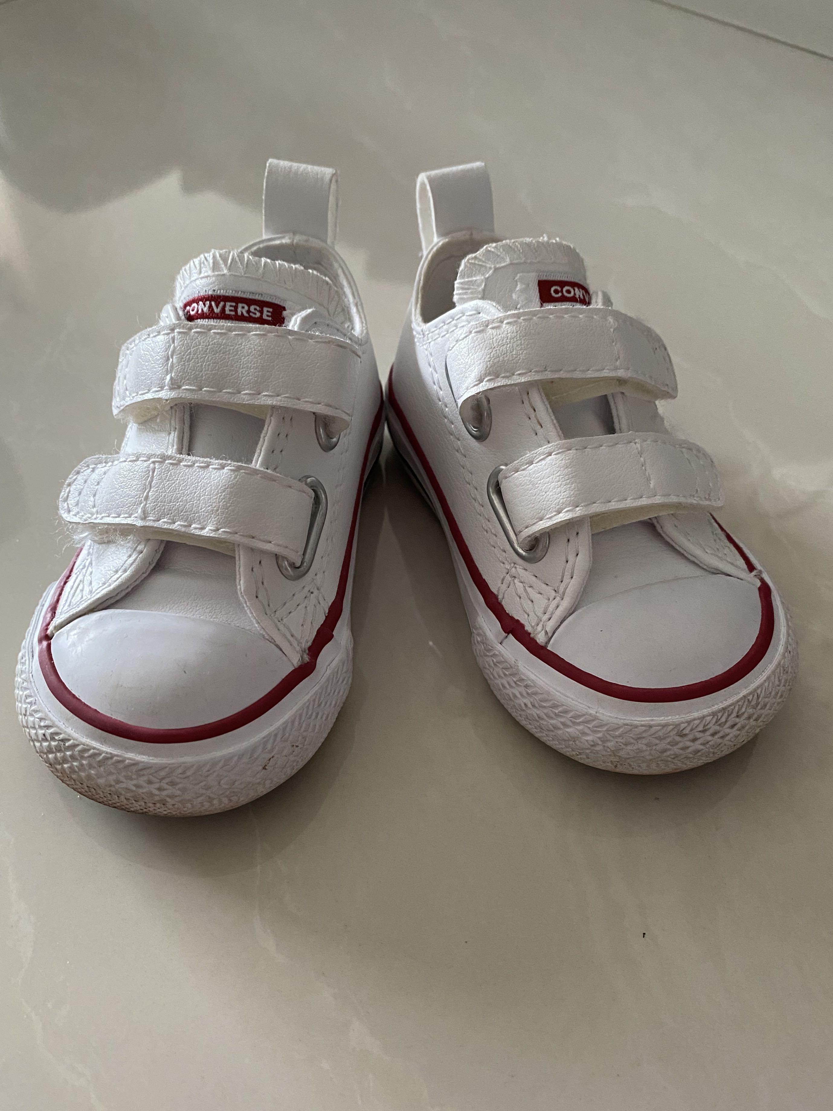 Baby converse velcro sneakers 6-12 