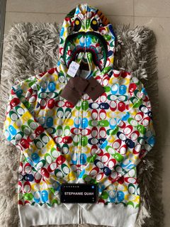 Bape coach shark hoodie on sale