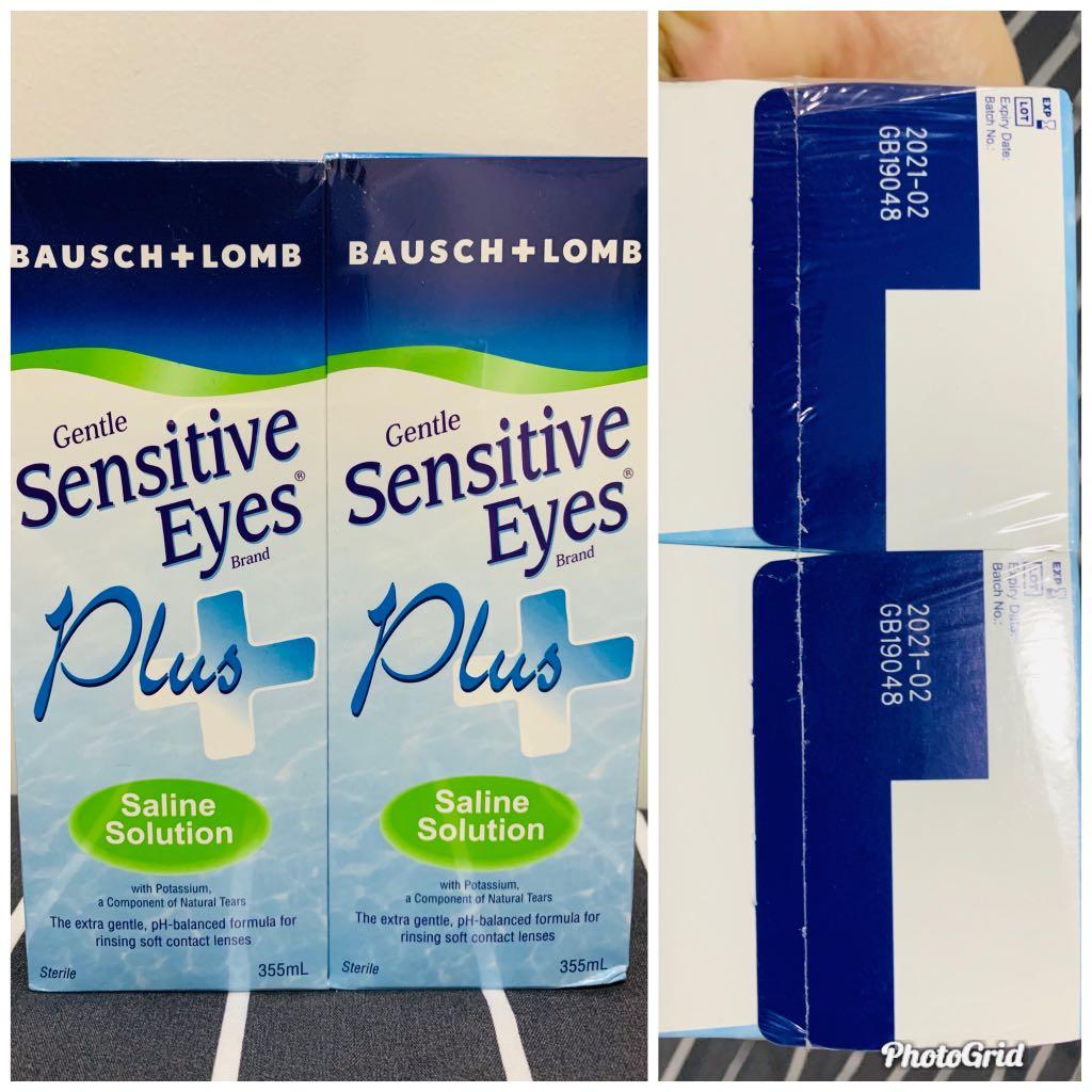 Bausch+Lomb Saline Solution 2x, Everything Else on Carousell