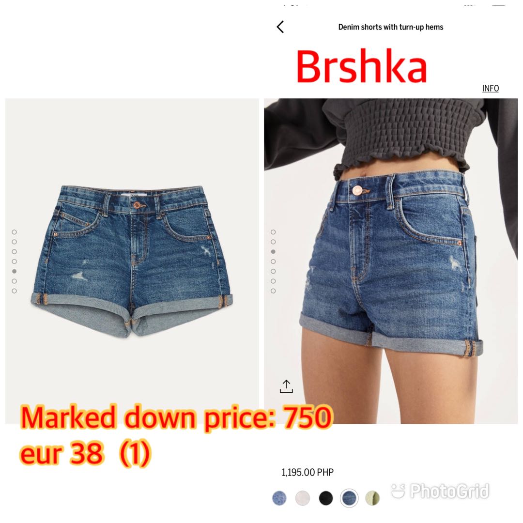 denim shorts bershka