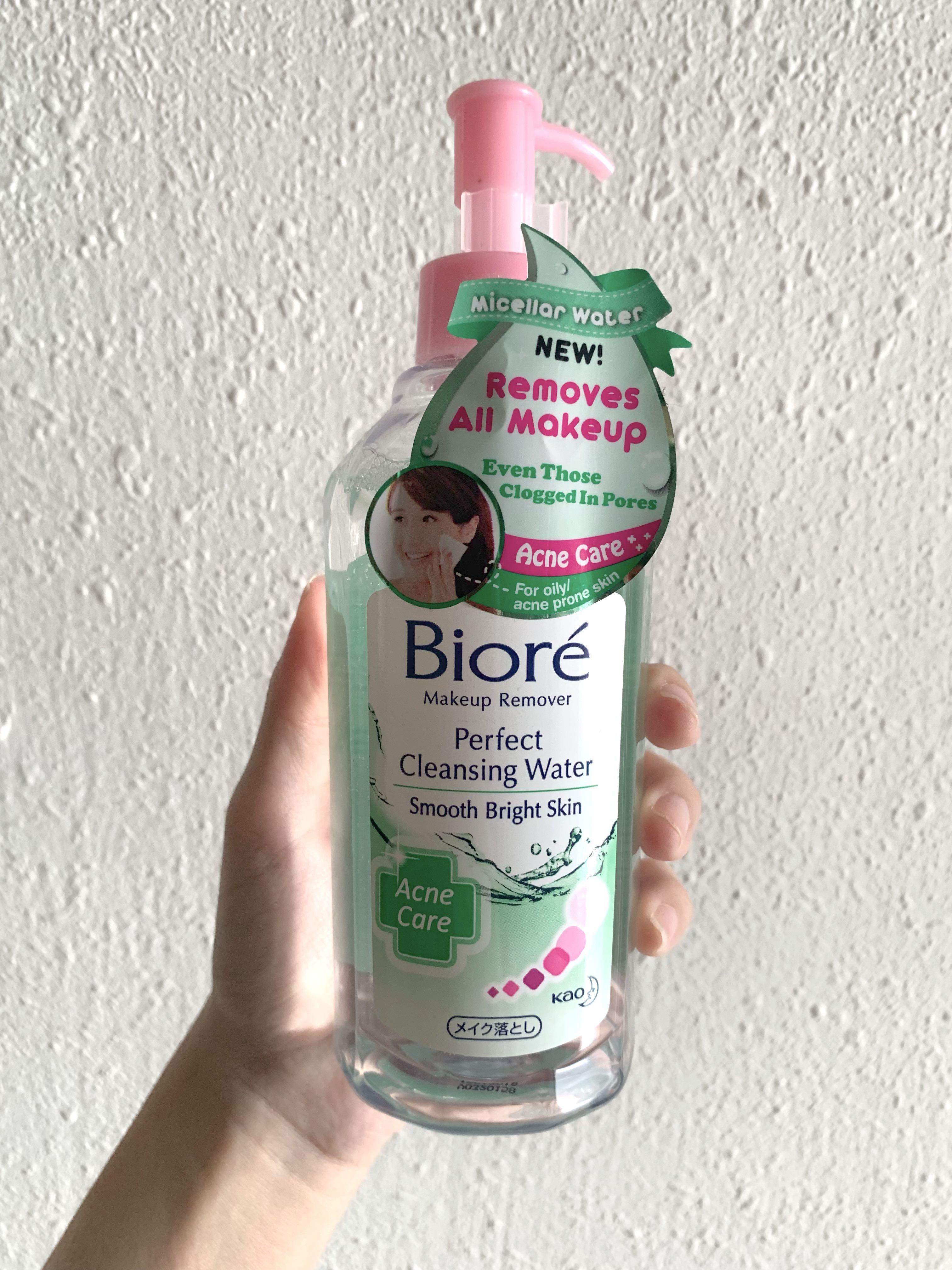 biore cleansing water acne care
