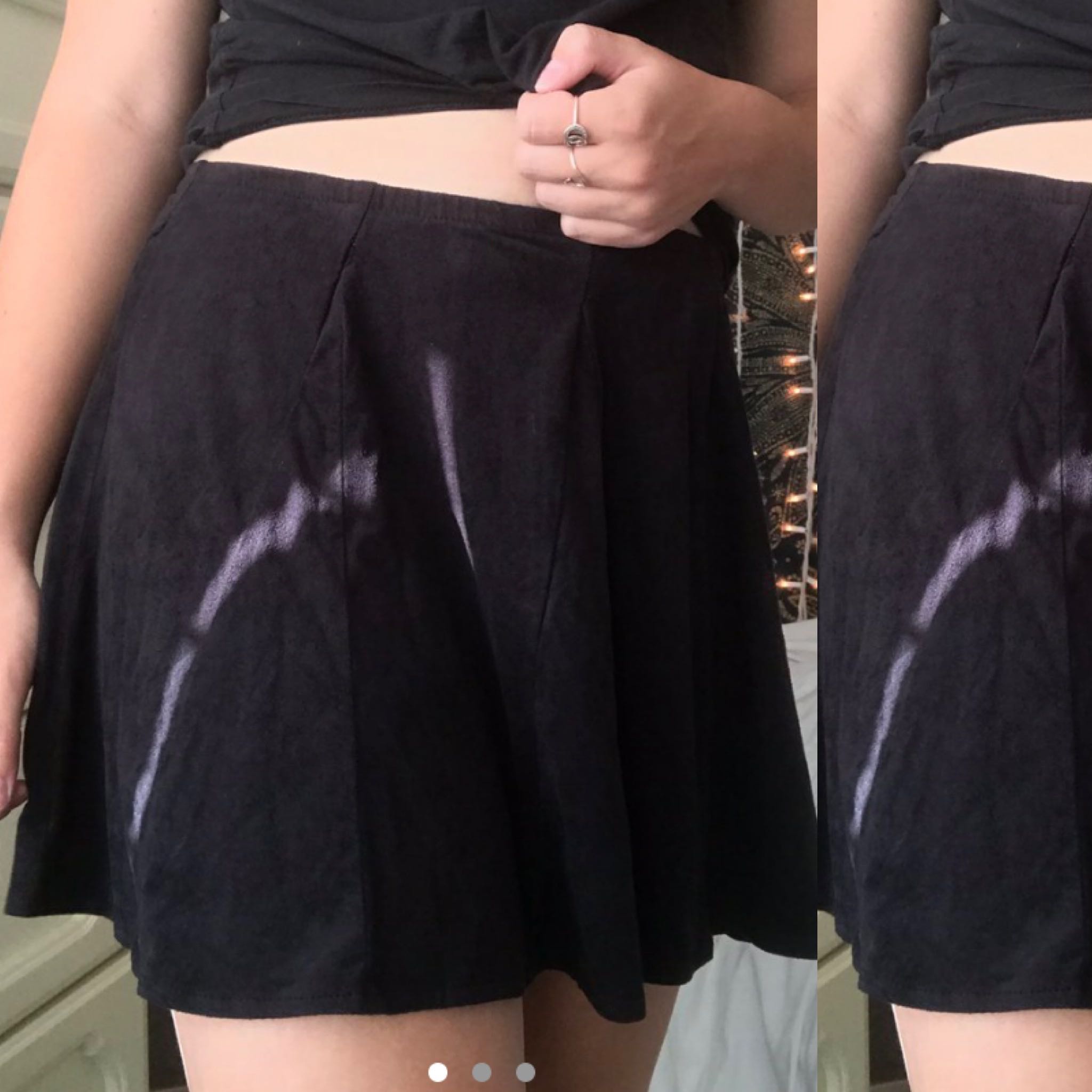 Black velvet brandy skirt discount