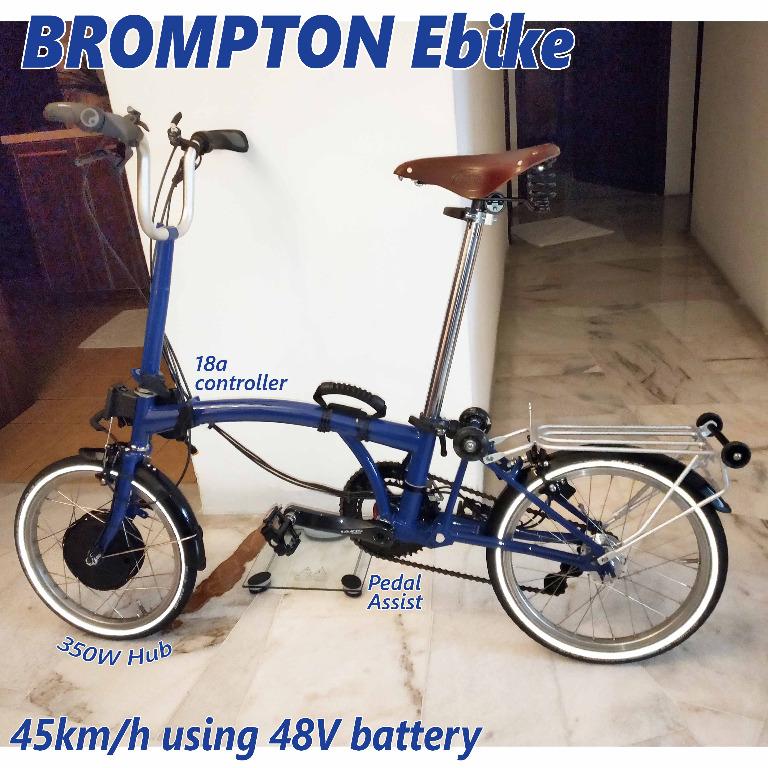 Brompton Foldable Ebike Electric Bicycle Bike Sports Bicycles On Carousell