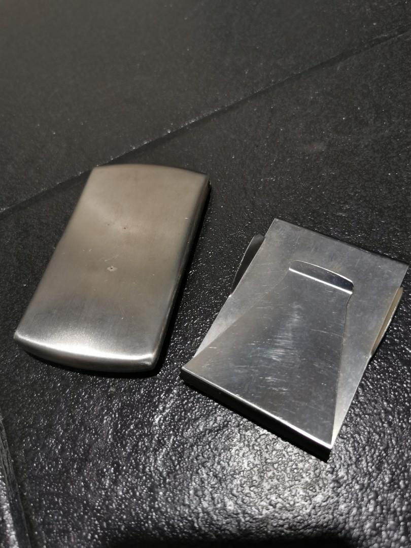 Card Holder and Money Clip (Category: Wallets & Card Holders) located in Quezon City. Submitted by decluttering.rightnow (Listing ID 1011894925, Image 2). Description: Card Holder and Money Clip Sold as set Used RFS: Decluttering Please check my other items. Multiple item buyers gets a discount. For pick up : Timog, Kamuning QC Area COD via Grab, LBC or Lalamove at buyers expense Thank you.