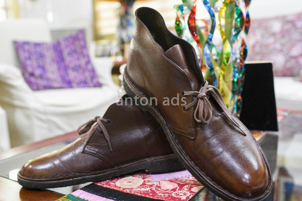 clarks desert boots dark brown