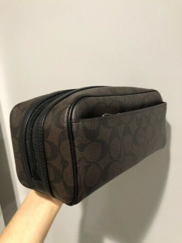 Coach toiletries bag hot sale