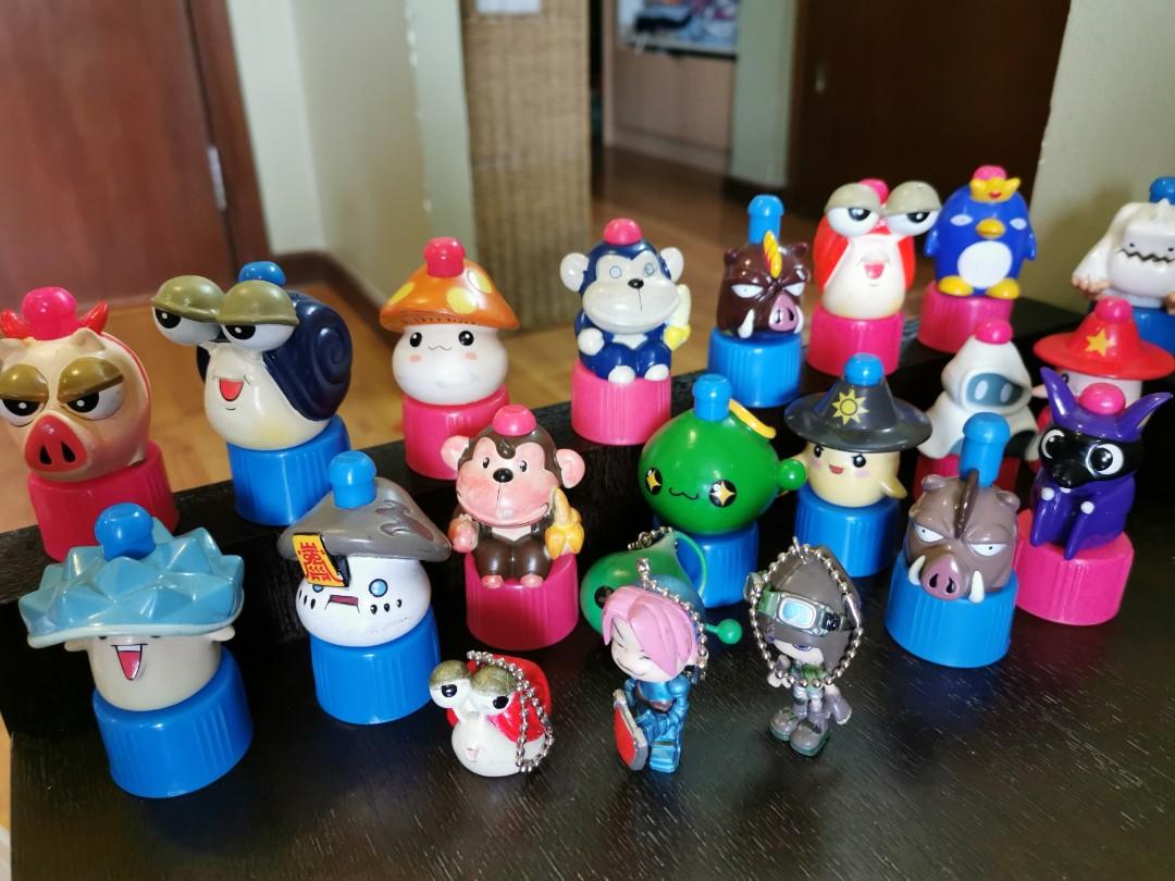 Collectable Maplestory bottle cap figurines set of 17, Hobbies & Toys